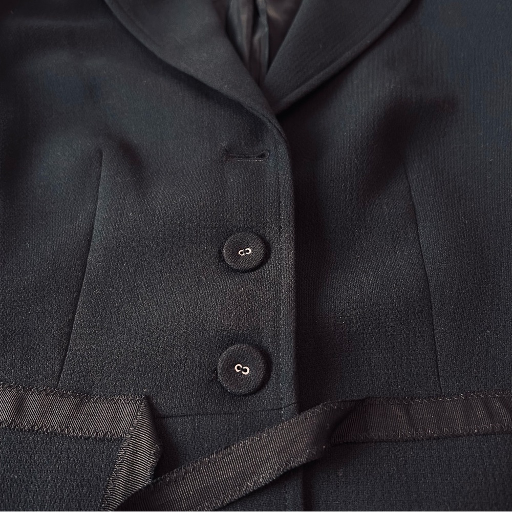 Sandra Angelozzi Tailored Tie front Blazer Black - Picture 11 of 13